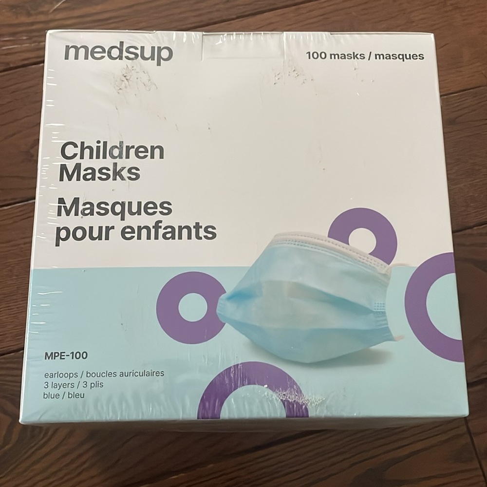 NWT Blue Kids Face Masks